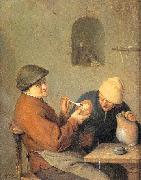 Ostade, Adriaen van The Drinker and the Smoker china oil painting reproduction